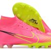 Botas de Fútbol Nike Zoom Vapor 15 Elite SE AG Rosa Verde