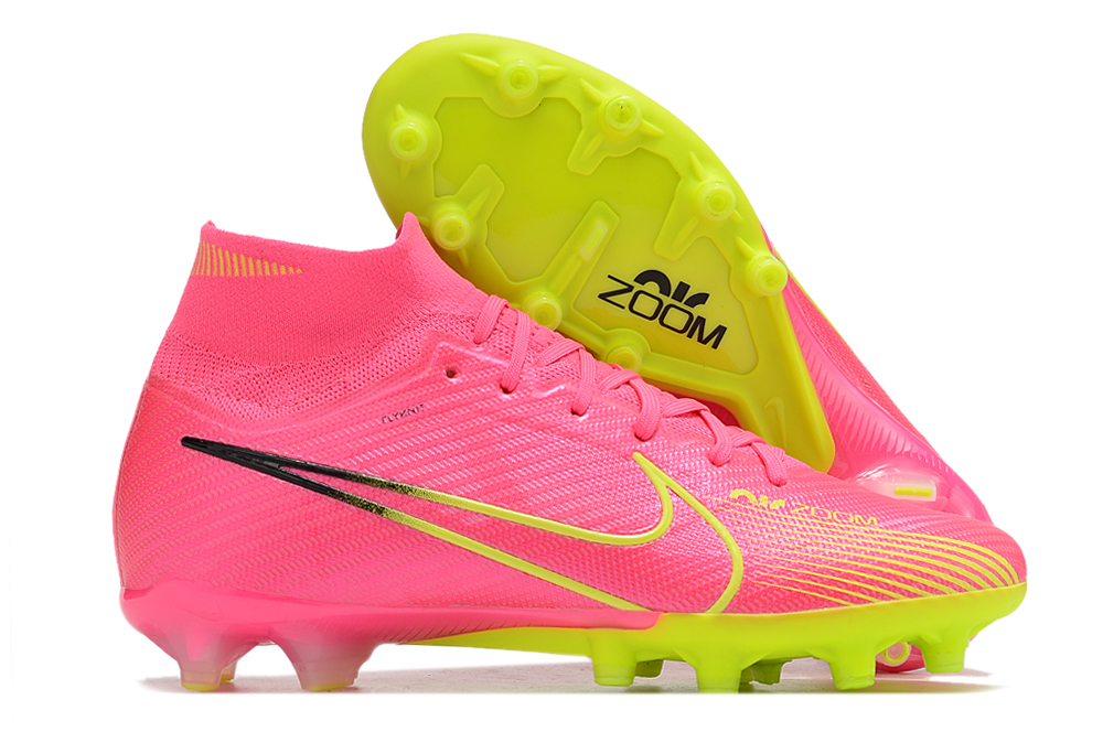 Botas de Fútbol Nike Zoom Vapor 15 Elite SE AG Rosa Verde