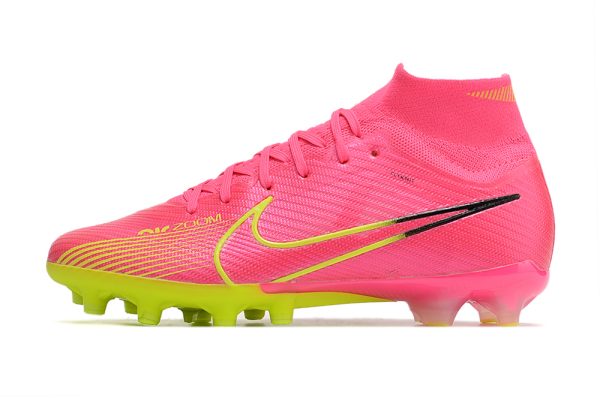 Botas de Fútbol Nike Zoom Vapor 15 Elite SE AG Rosa Verde