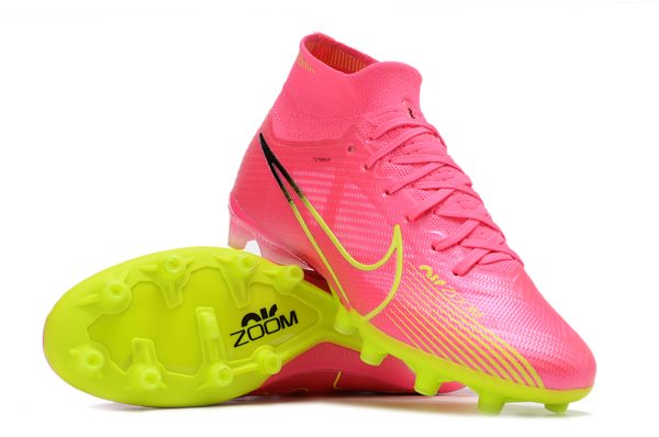 Botas de Fútbol Nike Zoom Vapor 15 Elite SE AG Rosa Verde