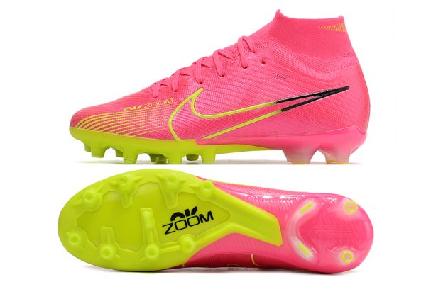 Botas de Fútbol Nike Zoom Vapor 15 Elite SE AG Rosa Verde