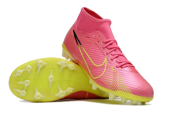 Botas de Fútbol Nike Air Zoom Mercurial Superfly IX Academy AG rosa verde