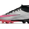 Botas de Fútbol Nike Air Zoom Mercurial Superfly IX Elite AG Plata Negro Rosa