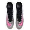 Botas de Fútbol Nike Air Zoom Mercurial Superfly IX Elite AG Plata Negro Rosa