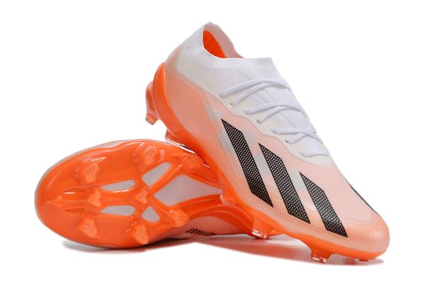 Botas de Fútbol Adidas x23crazyfast.1 FG Rosa Naranja Blanco