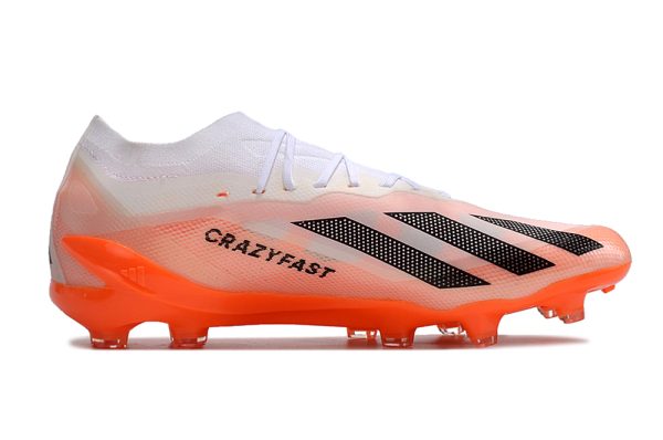 Botas de Fútbol Adidas x23crazyfast.1 FG Rosa Naranja Blanco