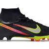 Botas de Fútbol Nike Air Zoom Mercurial Superfly IX Elite FG Negro Verde Rosa