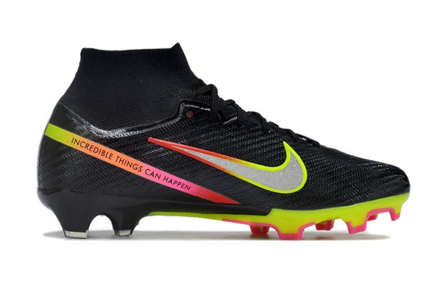 Botas de Fútbol Nike Air Zoom Mercurial Superfly IX Elite FG Negro Verde Rosa