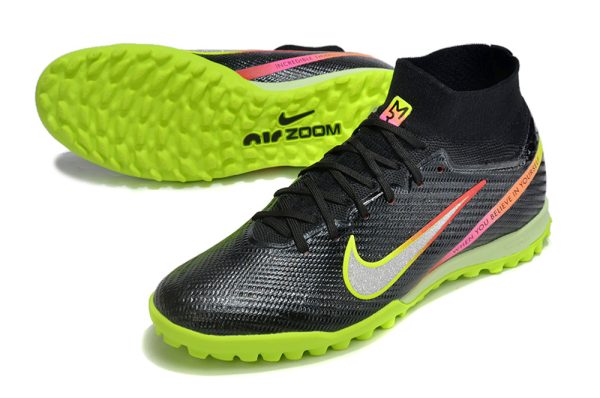 Botas de Fútbol Nike Air Zoom Mercurial Vapor XV Elite TF – Negro Verde Rosa