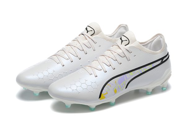 Botas de Fútbol Puma King Ultimate Icon MG – Blanco