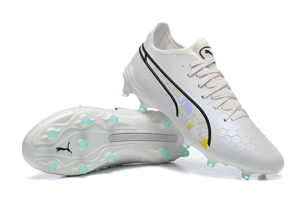 Botas de Fútbol Puma King Ultimate Icon MG – Blanco