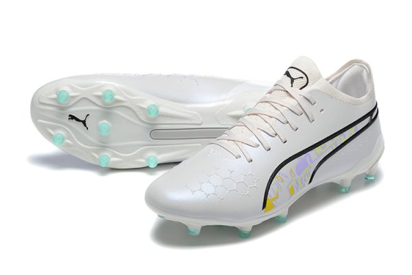 Botas de Fútbol Puma King Ultimate Icon MG – Blanco