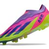 Botas de Fútbol adidas X Crazyfast.1 Laceless FG Green  Rose  Purple