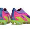 Botas de Fútbol adidas X Crazyfast.1 Laceless FG Green  Rose  Purple