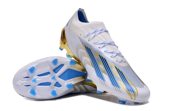 Botas de Fútbol Adidas x23crazyfast.1 FG Blanco Azul