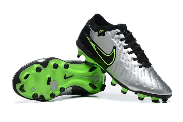 Botas de Fútbol Nike Tiempo Legend 10 Elite FG – Plata Verde