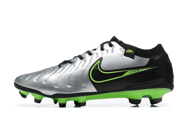 Botas de Fútbol Nike Tiempo Legend 10 Elite FG – Plata Verde