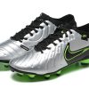 Botas de Fútbol Nike Tiempo Legend 10 Elite FG – Plata Verde