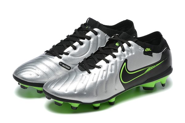 Botas de Fútbol Nike Tiempo Legend 10 Elite FG – Plata Verde