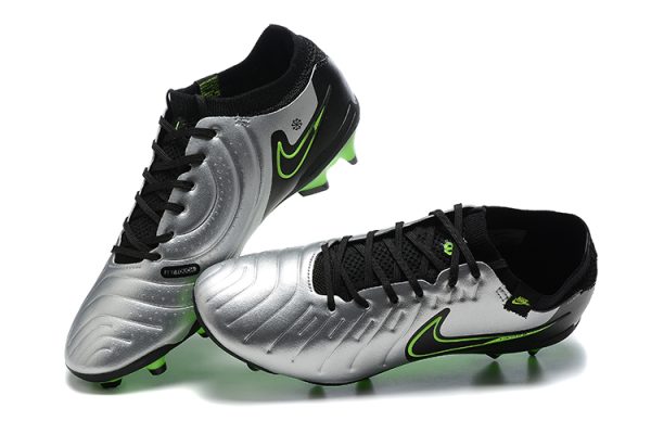 Botas de Fútbol Nike Tiempo Legend 10 Elite FG – Plata Verde