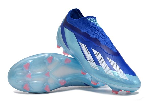 Botas de Fútbol adidas X Crazyfast.1 Laceless FG Azul Morado