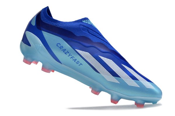 Botas de Fútbol adidas X Crazyfast.1 Laceless FG Azul Morado