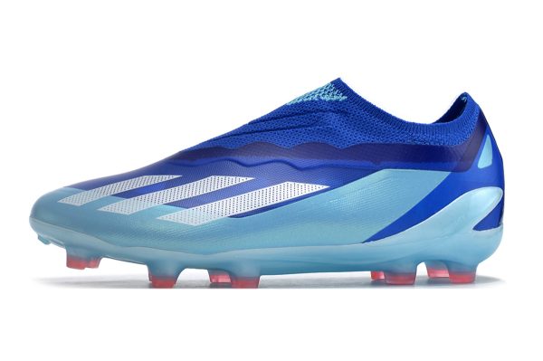 Botas de Fútbol adidas X Crazyfast.1 Laceless FG Azul Morado