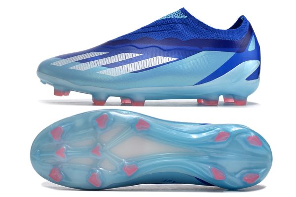 Botas de Fútbol adidas X Crazyfast.1 Laceless FG Azul Morado