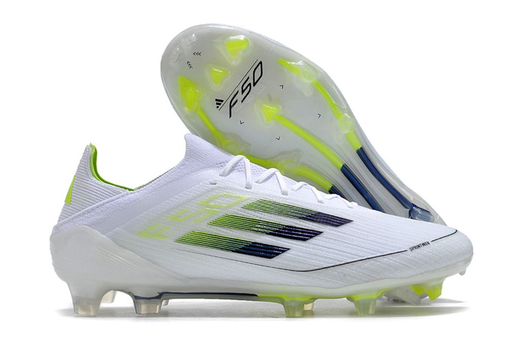 Botas de Fútbol Adidas F50 FG Blanco Verde