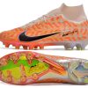 Botas de Fútbol Nike Air Zoom Mercurial Superfly IX AG Naranja  Blanco