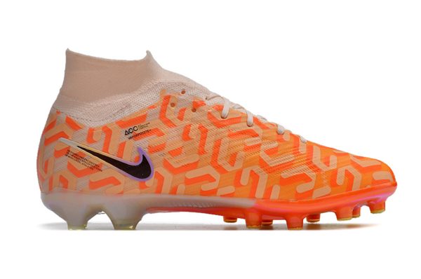 Botas de Fútbol Nike Air Zoom Mercurial Superfly IX AG Naranja  Blanco