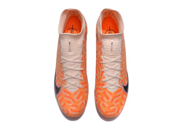 Botas de Fútbol Nike Air Zoom Mercurial Superfly IX AG Naranja  Blanco