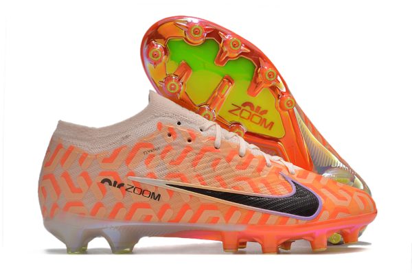 Botas de Fútbol Nike Mercurial Vapor 15 Mbappé FG Naranja  Blanco