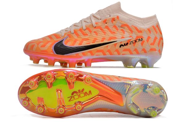 Botas de Fútbol Nike Mercurial Vapor 15 Mbappé FG Naranja  Blanco