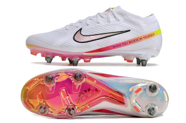 Botas de Fútbol Nike Vapor 15 SG-Blanco Rosa