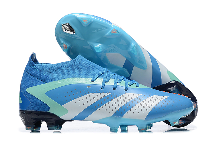 Botas de Fútbol Adidas Predator Accuracy+ FG Azul Blanco