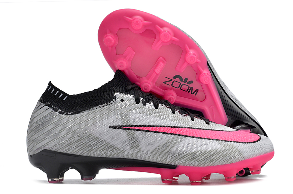 Botas de Fútbol Nike Air Zoom Mercurial Superfly IX Elite AG Gris Rosa