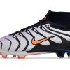 Botas de Fútbol Nike Air Zoom Mercurial Superfly IX Elite FG Blanco Negro Morado