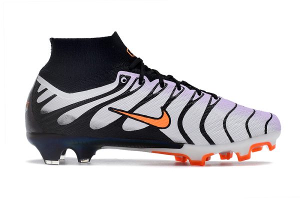 Botas de Fútbol Nike Air Zoom Mercurial Superfly IX Elite FG Blanco Negro Morado