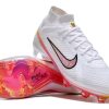 Botas de Fútbol Nike Air Zoom Mercurial Superfly IX Elite FG Blanco Rosa