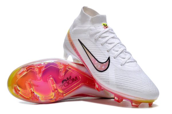 Botas de Fútbol Nike Air Zoom Mercurial Superfly IX Elite FG Blanco Rosa