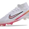 Botas de Fútbol Nike Air Zoom Mercurial Superfly IX Elite FG Blanco Rosa