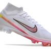 Botas de Fútbol Nike Air Zoom Mercurial Superfly IX Elite FG Blanco Rosa