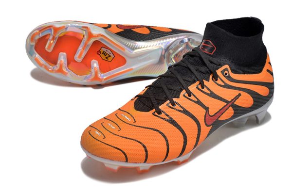 Botas de Fútbol Nike Air Zoom Mercurial Superfly IX Elite FG Naranja Negro