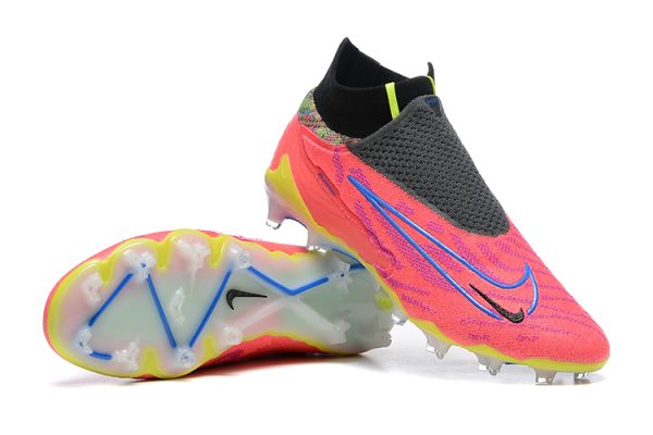 Botas de Fútbol Nike Phantom GX Elite FG-Rosa Negro Amarillo