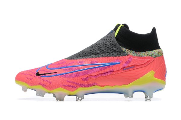 Botas de Fútbol Nike Phantom GX Elite FG-Rosa Negro Amarillo