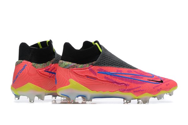 Botas de Fútbol Nike Phantom GX Elite FG-Rosa Negro Amarillo