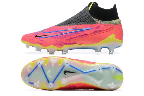 Botas de Fútbol Nike Phantom GX Elite FG-Rosa Negro Amarillo