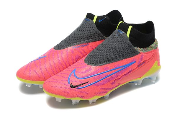 Botas de Fútbol Nike Phantom GX Elite FG-Rosa Negro Amarillo