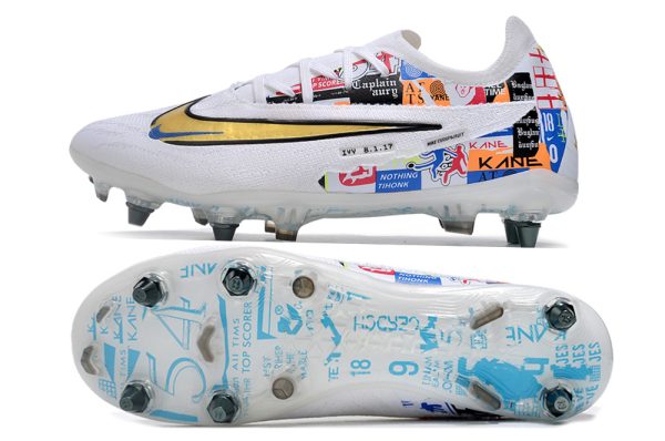 Botas de Fútbol Harry Kane-Nike Phantom GX Elite SG Blanco Oro